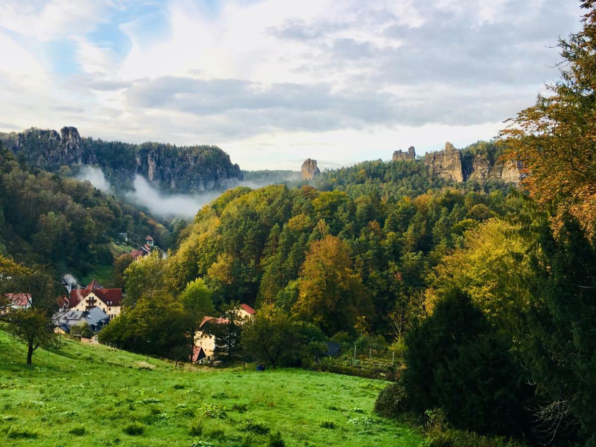 Ferienwohnung Am Grunbach Rathen Dış mekan fotoğraf
